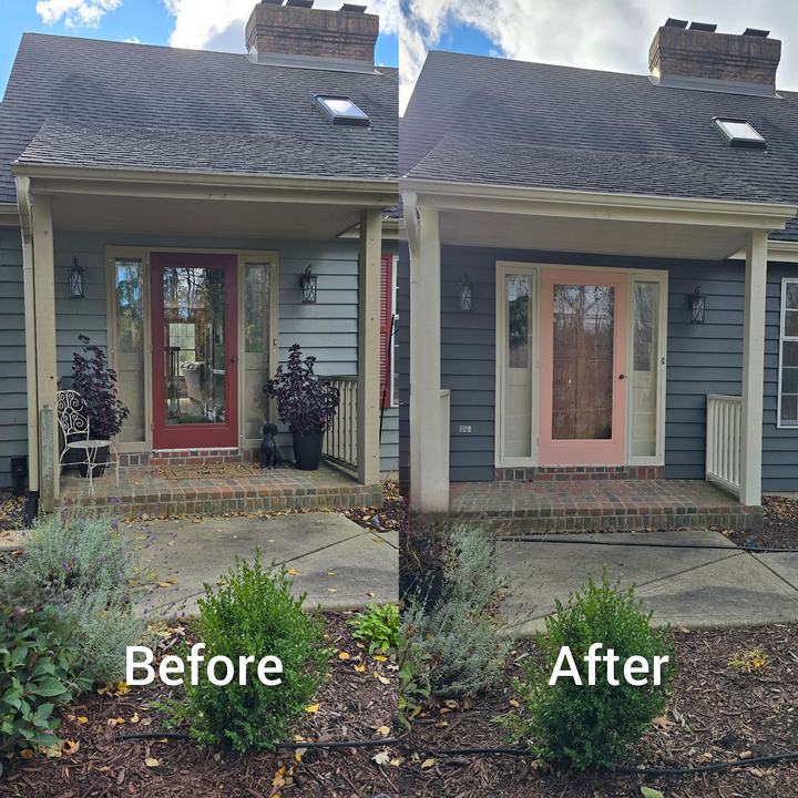 Front entry door and porch refresh